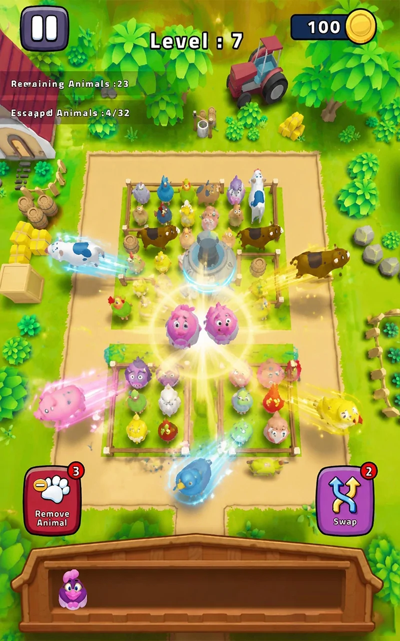 Barnyard Escape Blocks gameplay screenshot 2